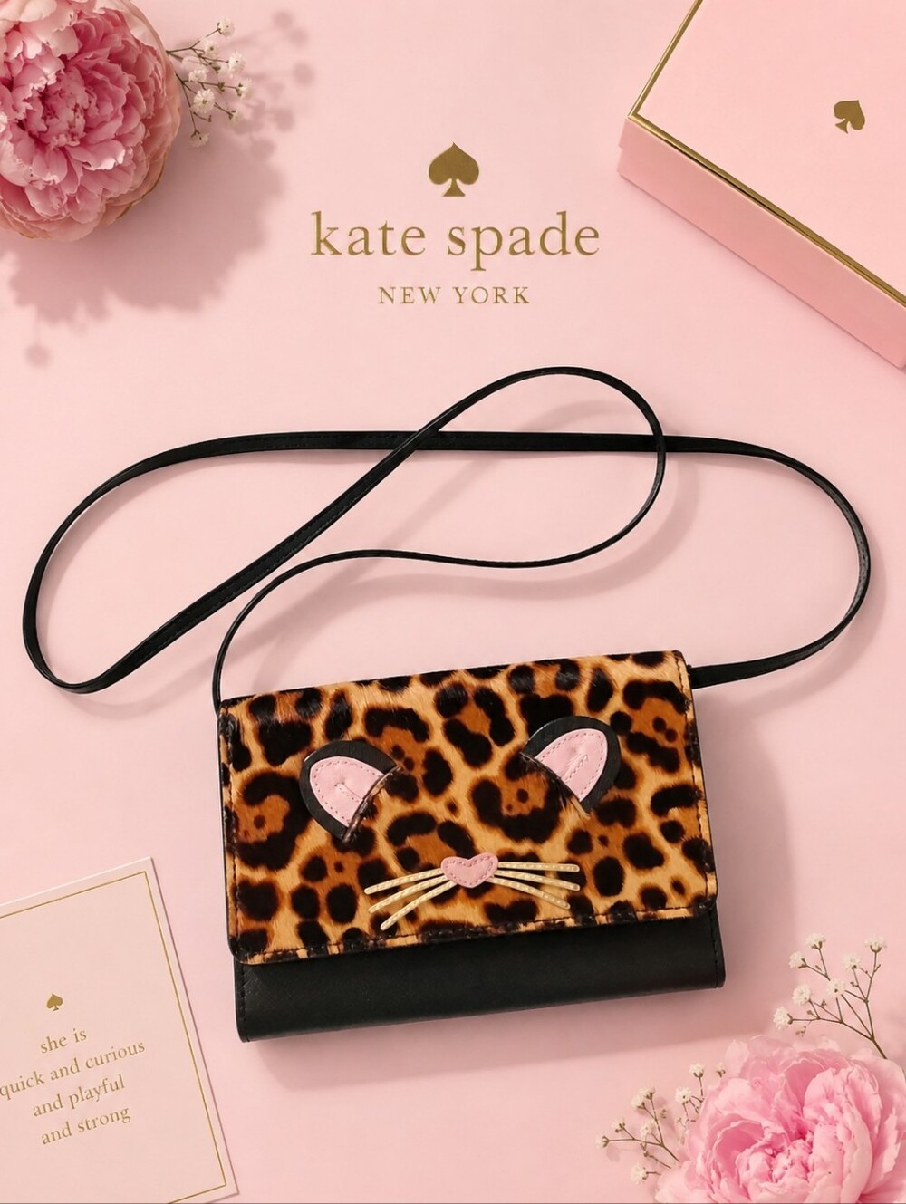 Kate Spade Run Wild Leopard Haircalf Crossbody